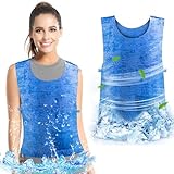 Evaporative Cooling Vest for Men Women - Ice Cool Vest Water Activated PVA Body cooler clothing for Hot Weather