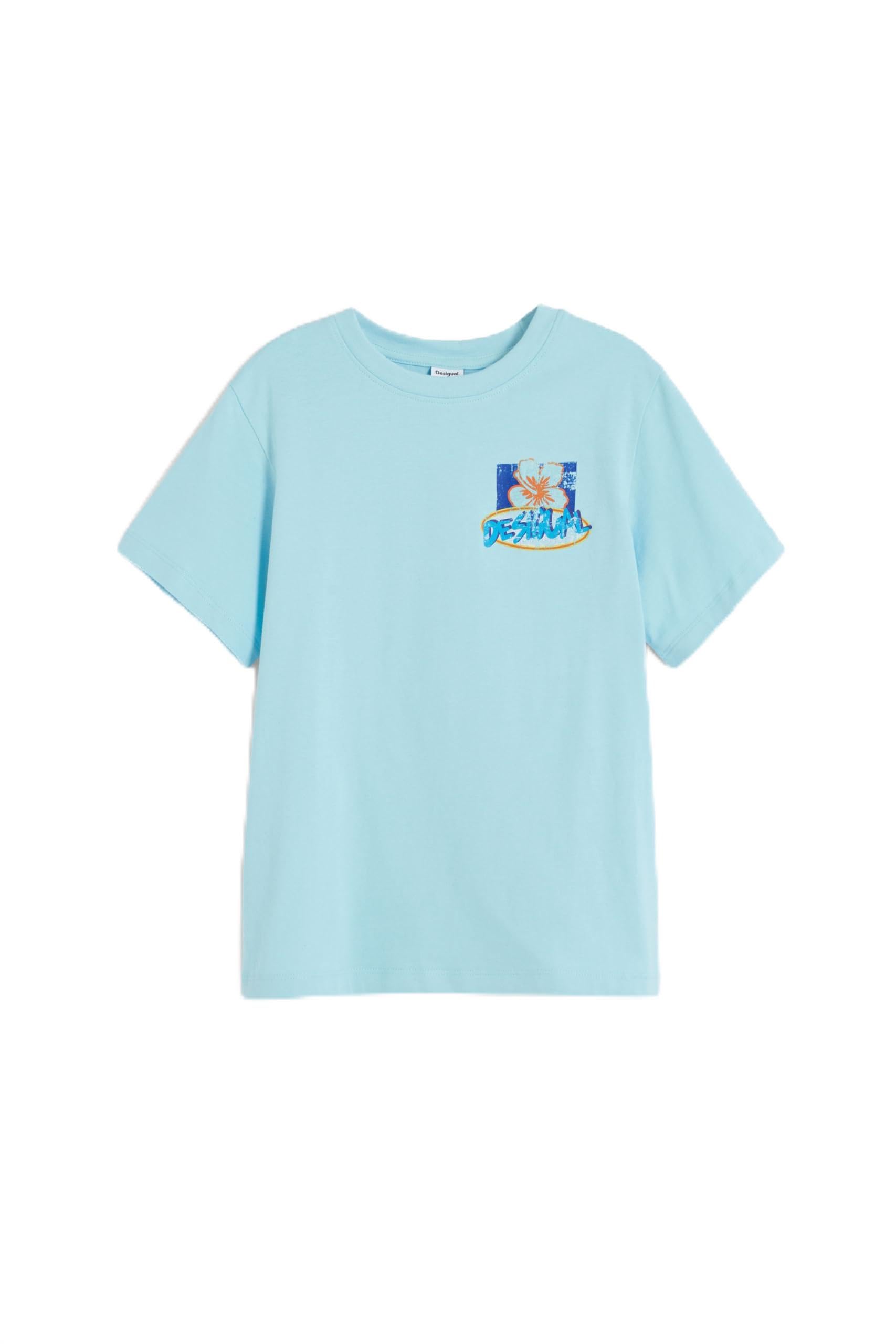 Desigual Unisex Kinder 25SBTK12 T-Shirt, Blue, 13/14