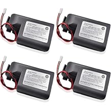 [4 Packs MR-BAT6V1SET 6V 1800mAh Lithium Battery Compatible with 2CR17335A WK17 for MR-J4 PLC Battery M80 Driver J4 Servo System
