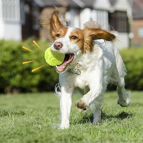 Image of Tails Latex Rubber Squeaky Dog Chew Ball Toy (Claw Ball, 6CM) Durable + Safe Fetch Teething Dog Toy for Puppies and Small to Medium Dogs, Paw Design Helps to Clean Teeth