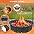 Fire Pit Ring with Grill 36" Fire Ring for Outside Fire Pit,Large DIY Fire Rings for Outside Wood Burning Smokeless Firepit Insert Liner Above/In-Ground Camping Firepit Ring for Outdoor Picnic BBQ