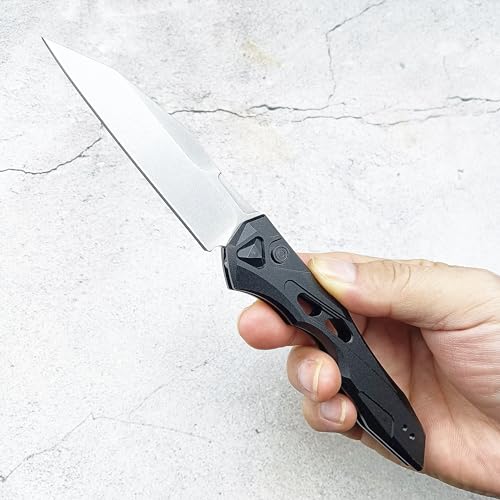 Huaao D211 Push Button Knife, Speedsafe Assisted Opening Knife,3.5In D2 Blade thumb #1