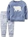 Carter's Baby Boys 2 Pc Sets, Blue, 18M