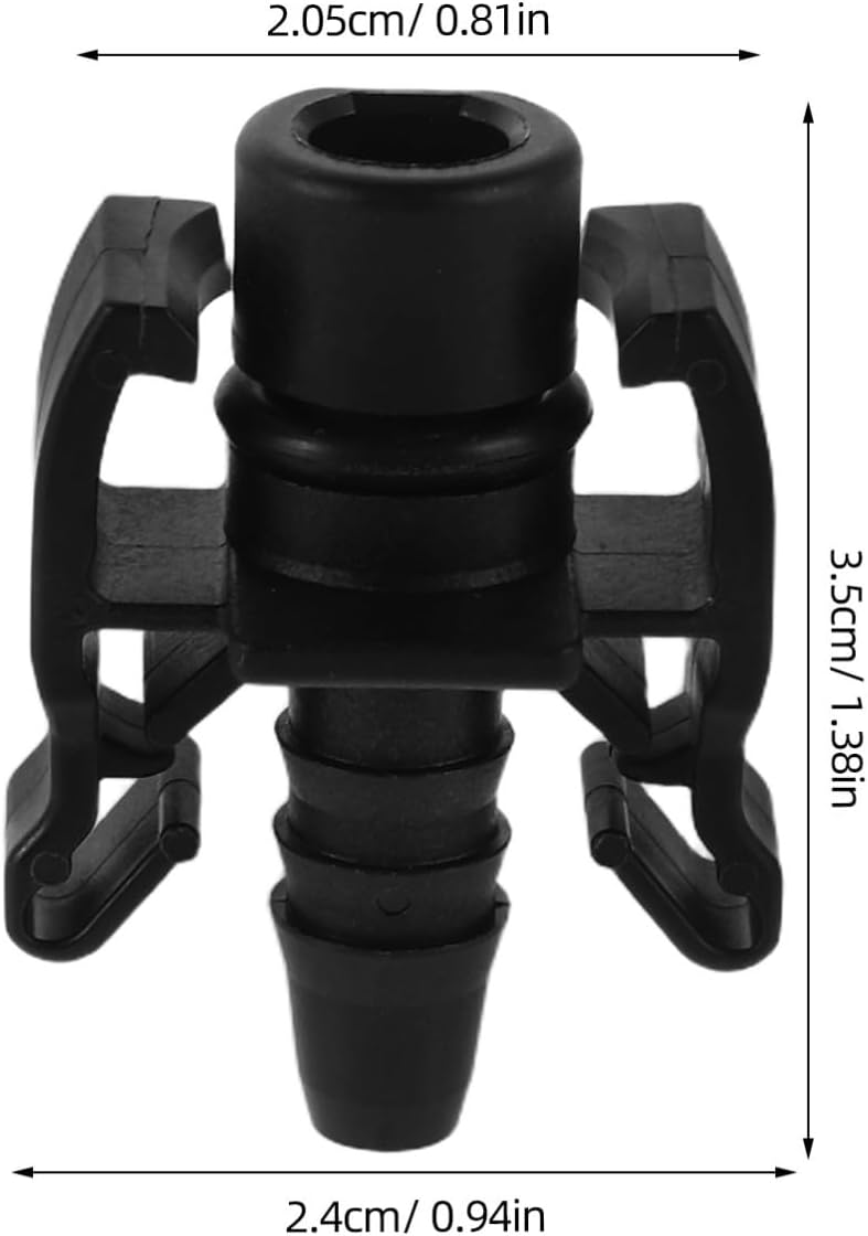 Healifty 2pcs Heater Hose Connector Radiator Thermostat Housing Coolant Outlet Fitting Quick Connect Adapter for Automotive Cooling System Replacement