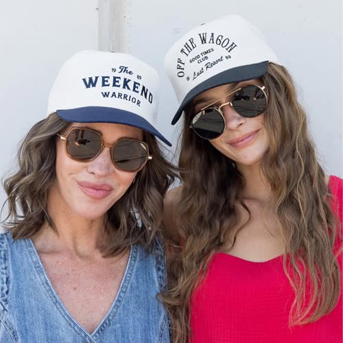 Image of Friday Feelin' Trucker Hat Women Men Baseball Cap Western American Fitted Trucker Hats Baseball Hat All Occasion - One Size