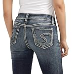 Silver Jeans Co. Women's Suki Mid Rise Curvy Fit Straight Leg Jeans - Image 4