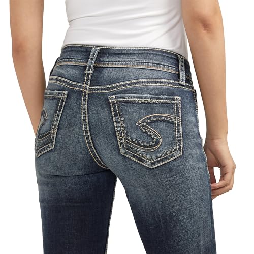 Silver Jeans Co. Suki Mid Rise Curvy Fit Straight Leg Jeans | Trendy & Stylish Denim Bottoms by Silver Jeans Co. - Used condition - US$91.56
