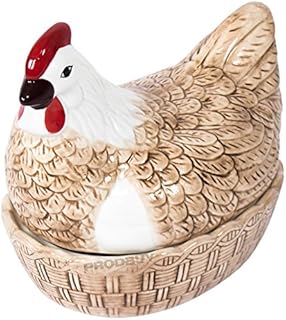 Colourful Ceramic Egg Storage Hen Nest