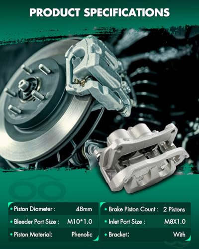 Image of SCITOO Front Right Brake Caliper With Bracket 18B5509 Compatible For Jeep For Cherokee 2014-2022