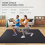 MRO Extra Large Exercise Mat For Home Gym, 8'x4.5'/7'x4.5'/6'x4.5'(7mm) Workout Mats for Gym Flooring, Non-Slip, Extra Thick Durable Cardio Mat, Ideal for Plyo, Weights, MMA, Jump Rope -Shoe Friendly - Image 3