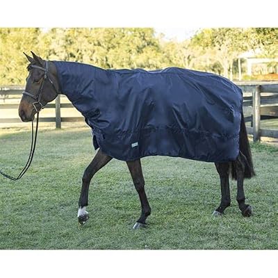 Dover Saddlery Rain Sheet, Color: Navy, Size: Small