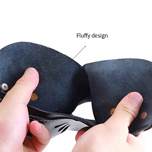 Sopoger Archery Arm Guard Leather Bow Sleeve Forearm Guard Traditional Protective Armguard Bow Shooting Hand Guard Gear For Adult Youth Men Women Hunting Practice (Black) #TOP4