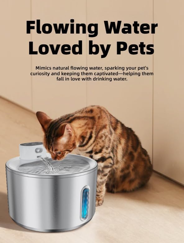 Flowzy Water Fountain for Pets - 8L Capacity