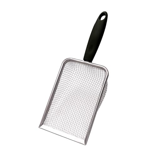 Pá Higiênica Coletora De Areia Para Gatos Cachorro Aço Inox (2.8mm)