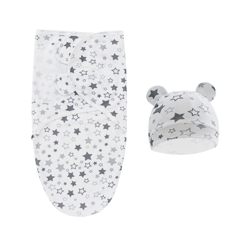 Fllyvly Set de 2 Manta Envolvente para Bebé,Saco De Dormir Bebé Recien Nacido,Manta Arrullo Suave y Segura,Manta Bebe,Saco De Dormir Bebe,Saco Capazo Bebe,Tamaño L