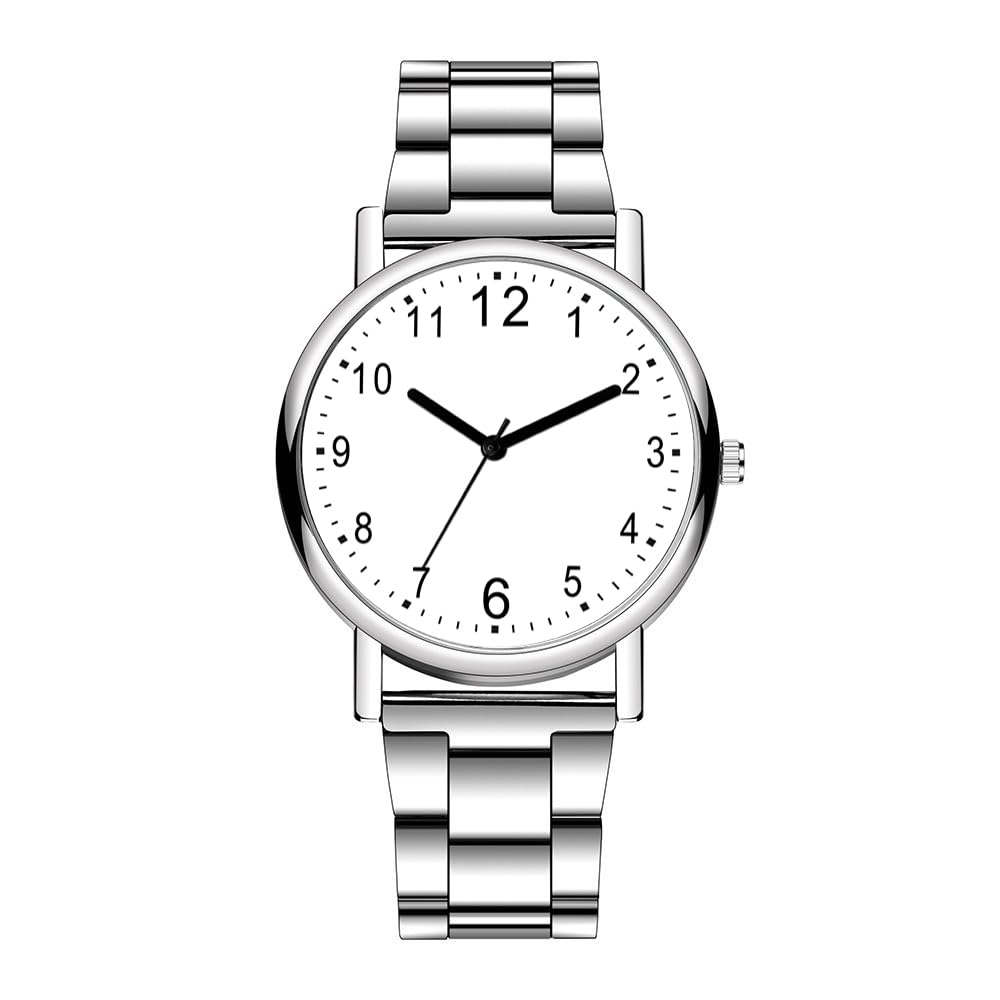 casera Analog Stainless Steel Chain Wrist Watches for boy and Men Watch (White) (B0CPF5QQDM) Amazon Price History, Amazon Price Tracker