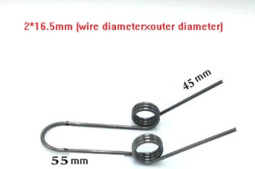 Miniatura 4 de Nostalgie Flexible 2pcs multifuncional resorte de torsión de acero doble muelles de torsión 0.079 in diámetro de alambre duradero (longitud