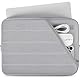DOMISO 14 Zoll Wasserdichte Laptoptasche mit Rückengriff Tragetasche für 14 MacBook Pro/MacBook Air/Dell Latitude/Lenovo IdeaPad/Acer Aspire/13.5 Microsoft Surface Book,Asche