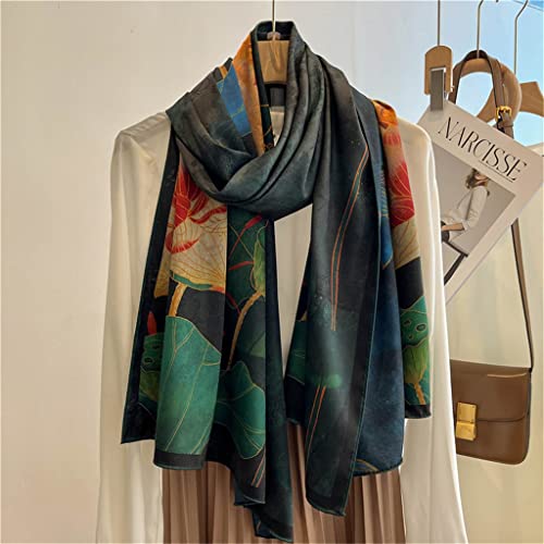 Hijab bufanda interior mujer velo reversible transpirable seda 7