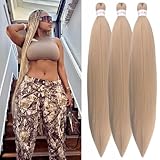 Gozill Ash Blonde Flechten Haar Pre Stretched Mix Knotless 24/613# Mischte Flechten Haar für Frauen Mädchen