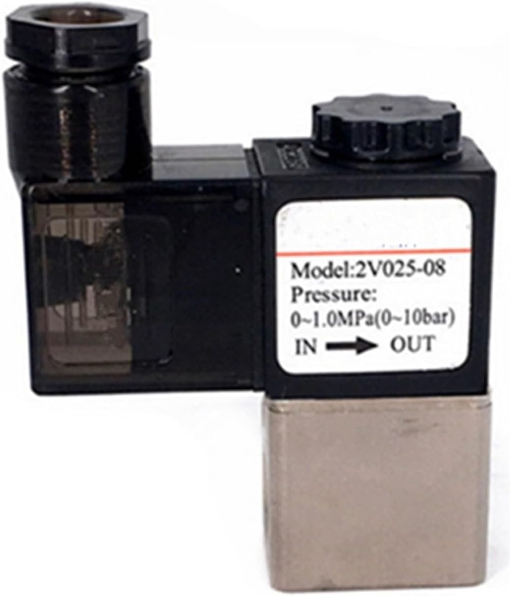 Control Valve 2V025 2V025-06 1/8" 2V025-08 1/4" 2/2 Way 1Pcs(2V025-08-I (Grommet),AC24V (-E))