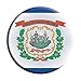 West Virginia State Flag Metal Circular Sign C-147