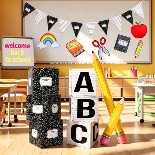 15 Pcs Giant Back to School Decorations Classroom Theme Party Photo Props - image 5