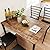 IDEALHOUSE 5-Piece Kitchen Dining Room Table Chair Set for Small Space, Indoor Modern Dinette Set for 4, Square Dinner Table Set for Dinette, Breakfast (Vintage)