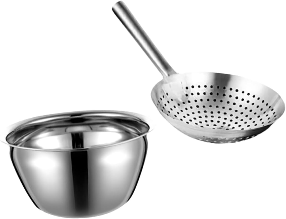Ciieeo Stainless Steel Oil Strainer Drum Sieves and Strainers for Cooking and Daily Use