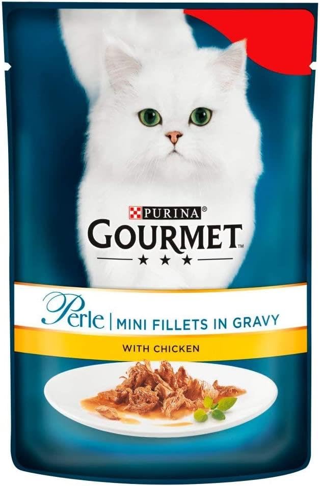 Purina Gourmet Perle Mini Fillets in Gravy with Chicken 26 x 85g