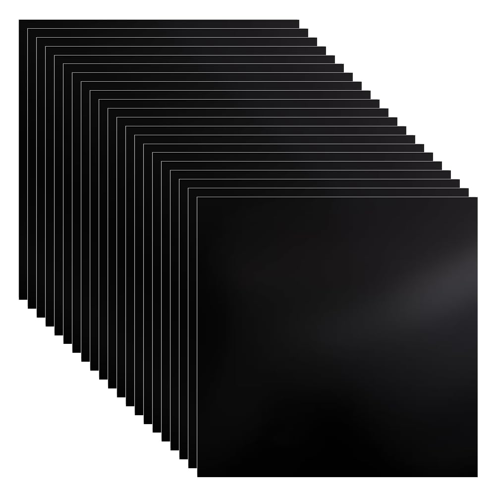 NBEADS 24 Pcs Black Laser Engraving Testing Paper, Laser Testing Paper Double-Sided Dimming Paper for Marking Machine and Optical Cutting, 10x10x0.02cm