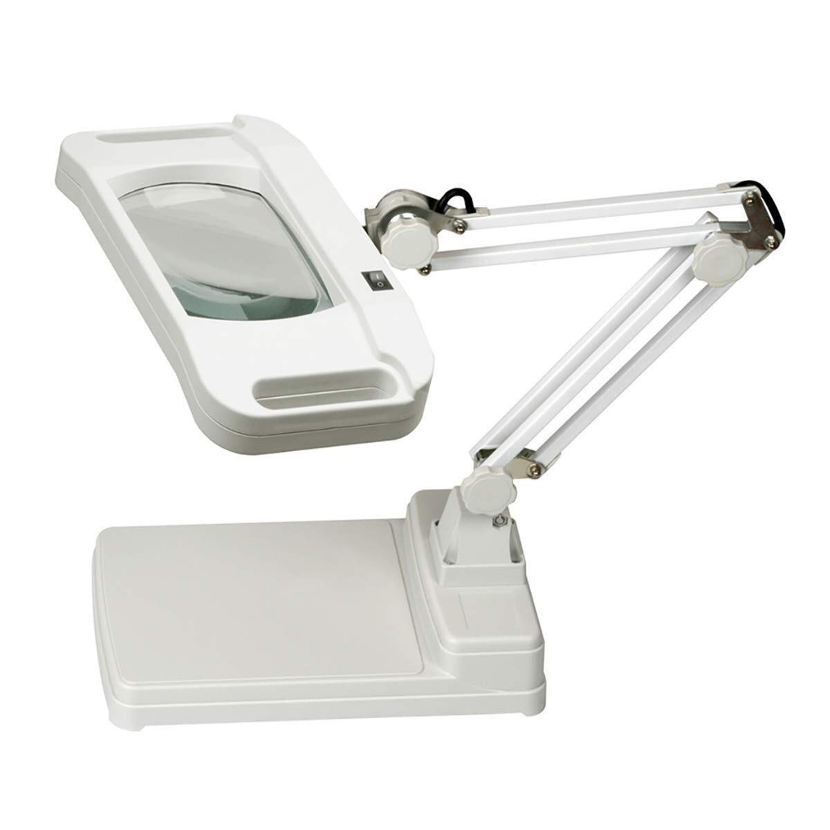 asdchZen 3X/10X Magnifying Glass 54 Led Lamp Daylight Bright Lighted Lens-Utility Magnifier Light,Height Adjustable Gooseneck For Desk Magnifying Glass