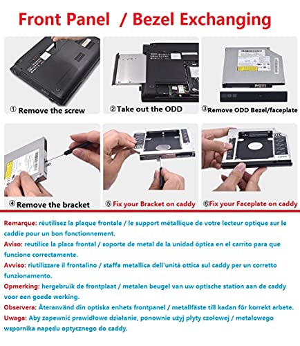 Bandeja 2o Disco SATA para ASUS X73 X73e X73s miniatura 6