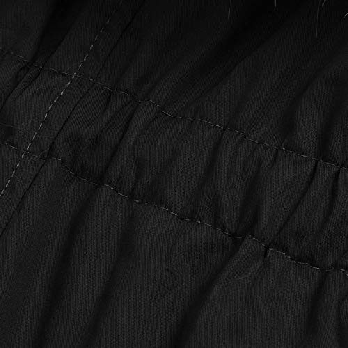 Girls and Toddlers' Winter Long Puffer Jacket Plush Lined Hooded Coat Fashion Windproof Faux Fur Trim Parka Down Jacket3