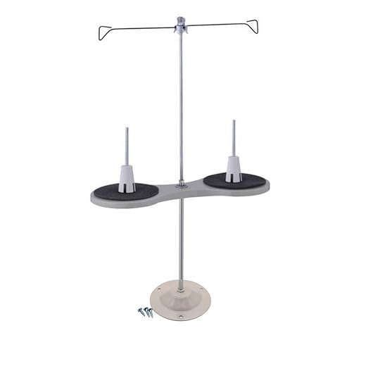 ckpsms Brand - 1SET #228776 2 Spool Thread Stand+Iron Base for Industrial/Household Sewing Machines