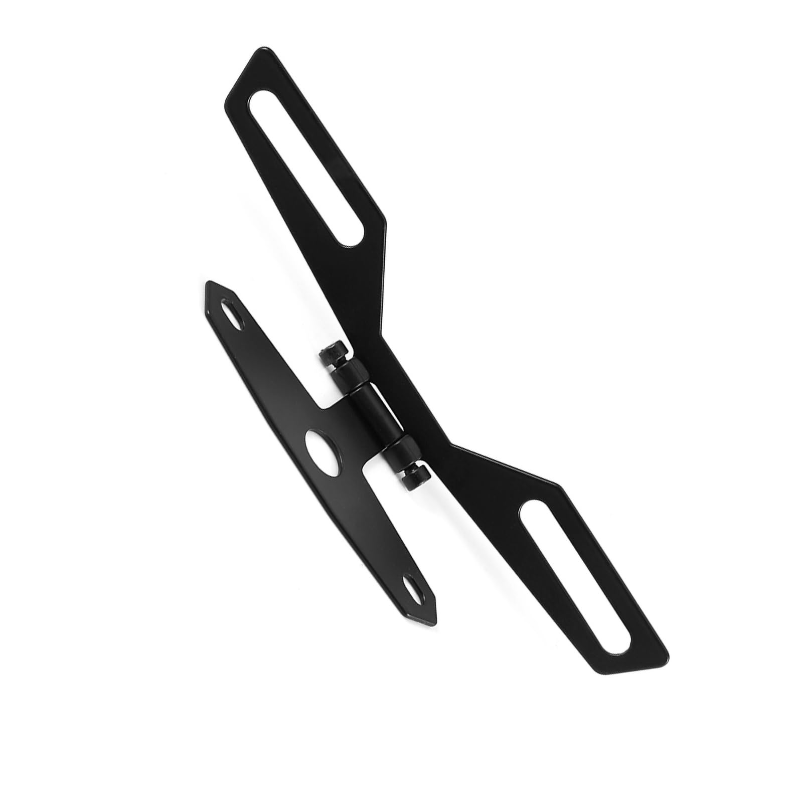 Portatarga pieghevole per fanale posteriore, supporto per staffa posteriore - Per moto ATV (nero