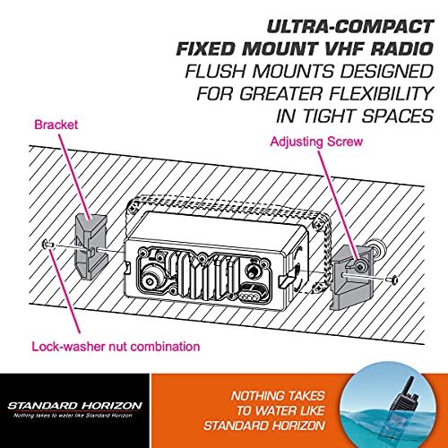 Standard Horizon Scu-31 Gps Smart Antenna With Nmea 0183 Output & Std-Mmb-84 Flush Mount Kit For Most Standard Fixed Mount Vhf Radios #TOP4