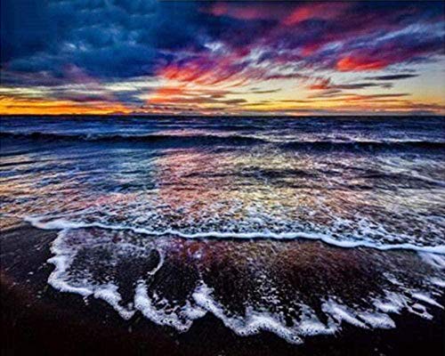 Preisvergleich Produktbild Knncch Puzzle 1000 Piece DIY Holzspielzeug Einzigartiges Geschenk Wohnkultur Ozean Wellen