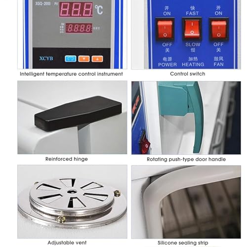 Horno de Secado al vacío con Controlador Digital y manómetro para un Calentamiento y Secado precisos.