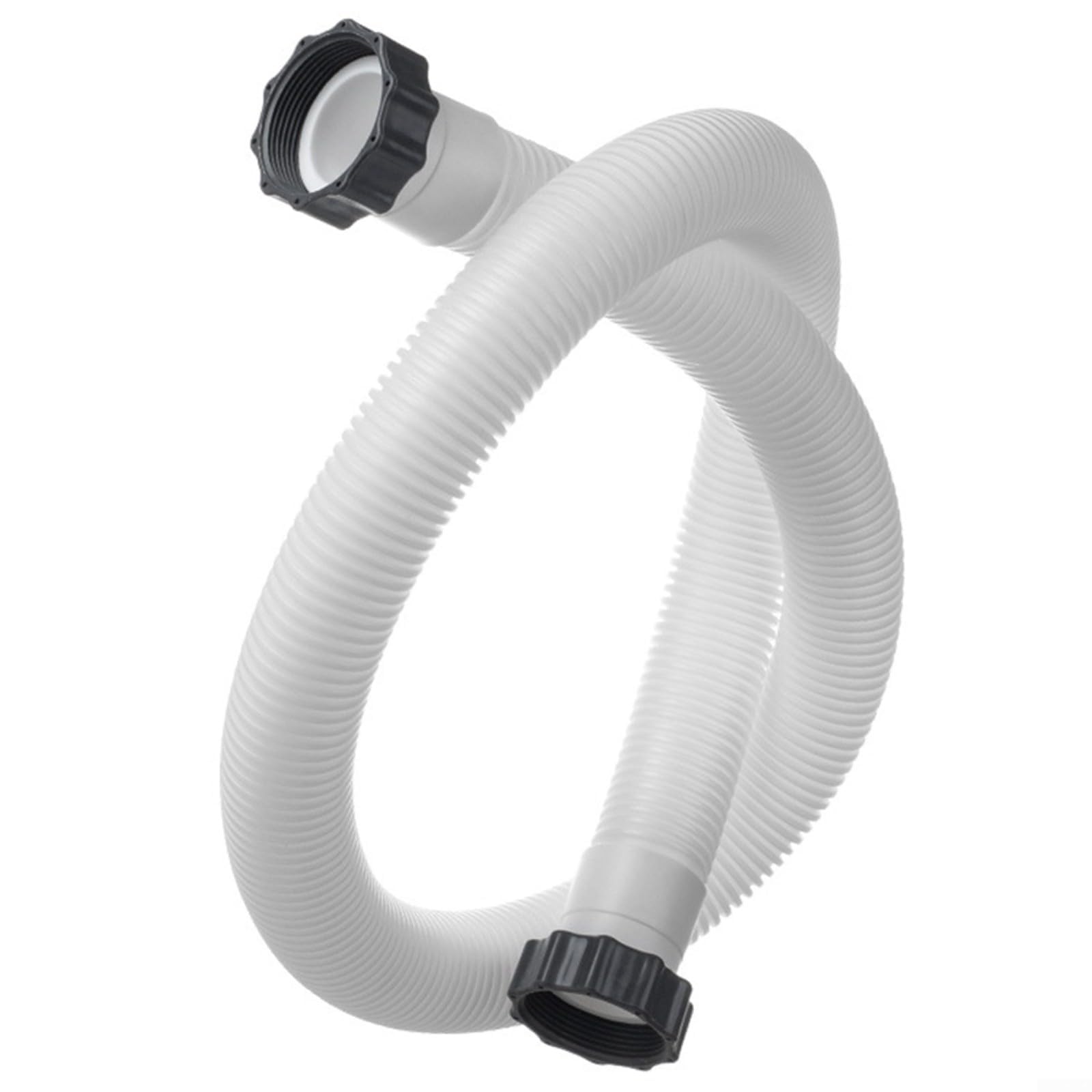 Tubo flessibile per piscina compatibile con Intex, 3,8 cm x 159 cm, per modelli di pompa di ricambio 29060E, include dadi a vite, facile da installare