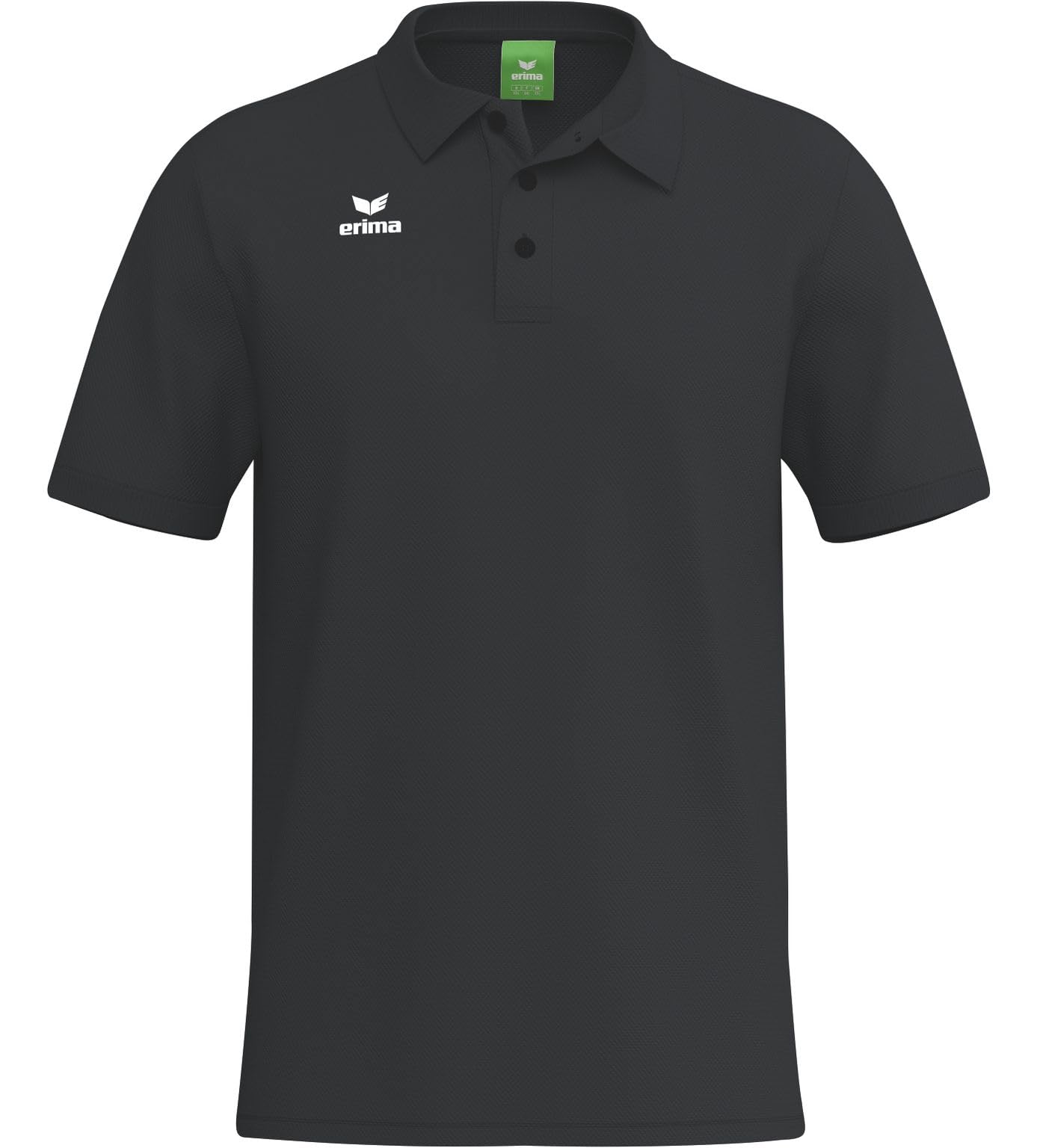 Erima Unisex Noir Polo Logo Ts