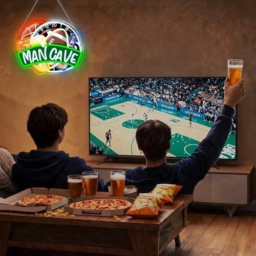 Image of Men Cave LED Neon Sign Beer Dart Ball Light Up for Bar Wall Decoration | 15.7IN*12.5IN,Five level brightness adjustment,USB power,For Bar,Club,Pub,Men Cave,Party,Living room,Bedroom,Home,Garage