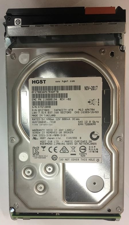 Amazon.com: 005051838 Data Domain ($589 ea.) 4TB, 7200 RPM, 12Gbps