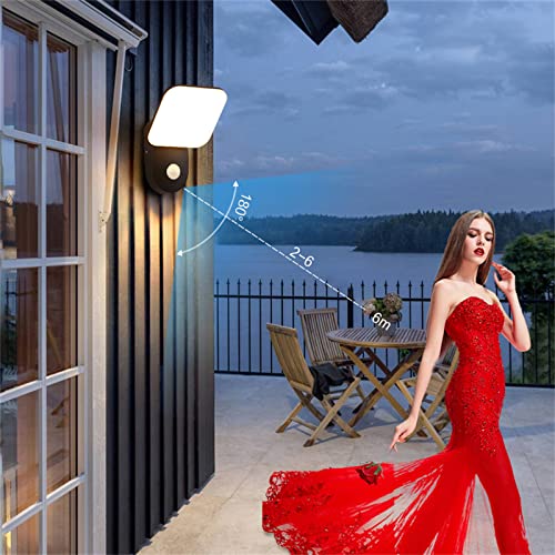 Applique murale LED extérieure moderne en aluminium anthracite de 20W