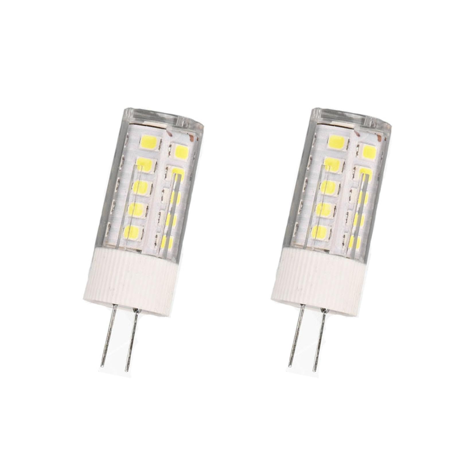 DLEDMOP G4 LED Light Bulbs AC85-265V 5W LED Small Corn Bulb 3W Warm White 2700K 360° Beam Angle Energy Saving Light Bulb G4 3W-2PCS Cold White
