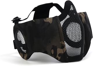 Airsoft Masks,Airsoft Mesh Mask,Airsoft Face Mask,Paintball Mask for The Player who Likes to Shoot and use Sniper-Like Tactics