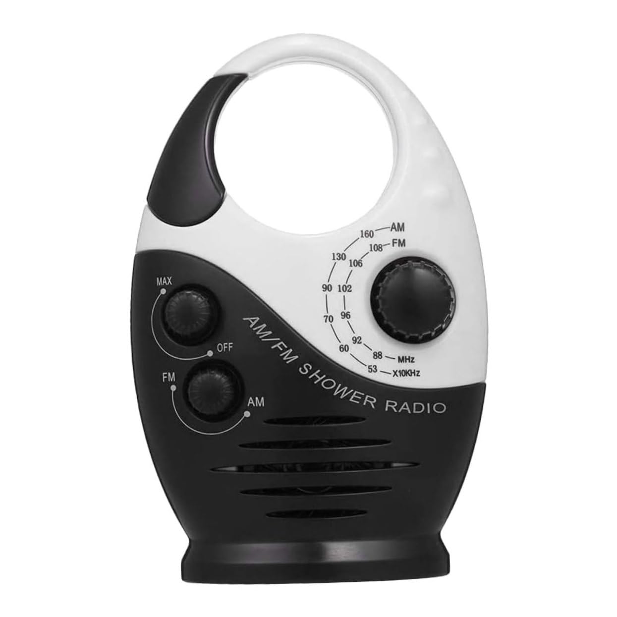 GAROZATION Bathroom Radio Portable Am Fm Music Player for Showers and Outdoor Use Battery Sound Quality for Emergency Situations