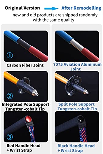 Aonijie Trekking Poles -2 Ultralight Collapsible Carbon Fiber Hiking Poles With Anti-Shock And Quick Lock System, Folding Walking Sticks For Hiking, Camping (Adult #Foldable-Golden-120Cm) #TOP1