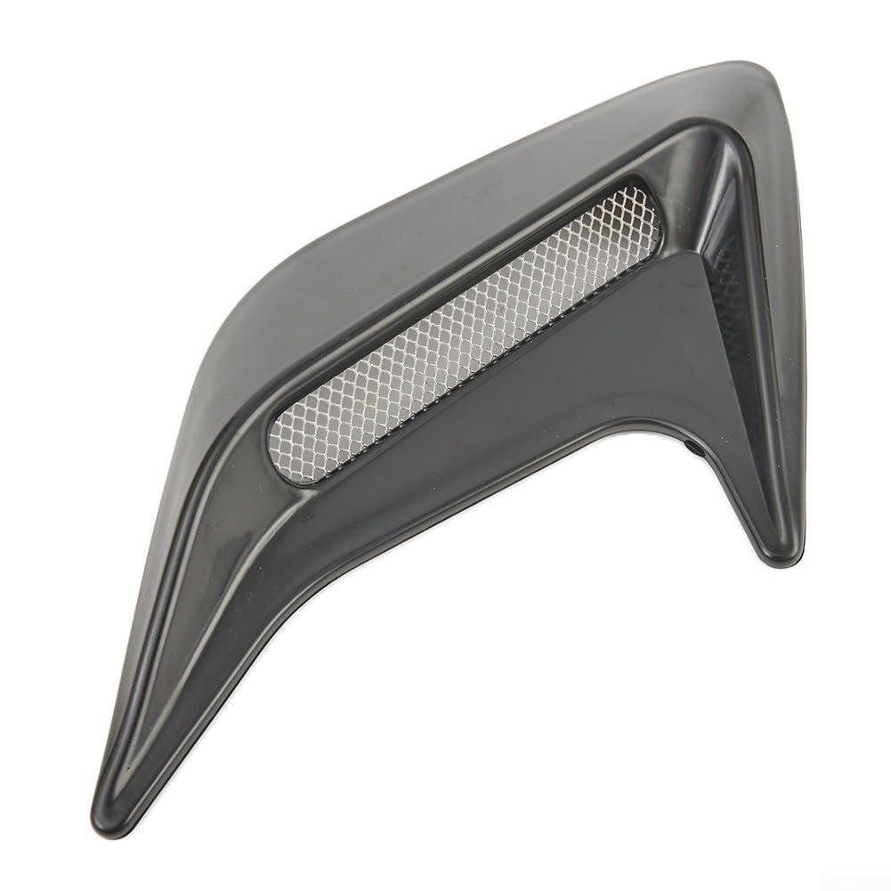 Adesivo decorativo per bocchetta laterale auto ABS nero confezione da 2