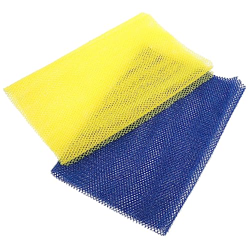 WOFASHPURET 2pcs African Exfoliating Net Sponge Elastic Scrubber for Deep Cleaning Comfortable Mesh Wash Cloth for Shower Bath for Skin Care and Exfoliation